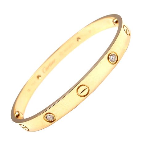 cartier love bracelet 4 diamonds|cartier love bracelet diamond encrusted.